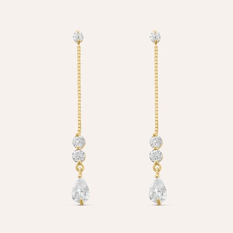 Orecchini Pendenti Claire Oro Giallo Cubic Zirconia - Orecchini Pendenti Donna | Stroili