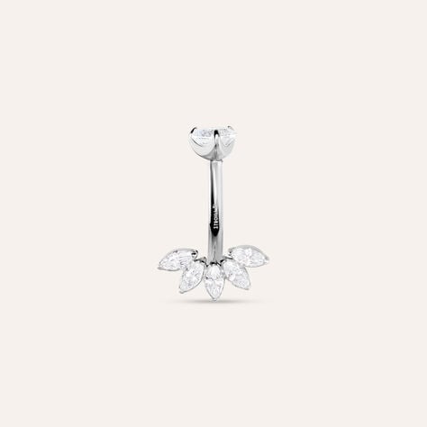 Piercing Ombelico Moonlight Titanio ASTM F136 Cubic Zirconia - Gioielli Donna | Stroili
