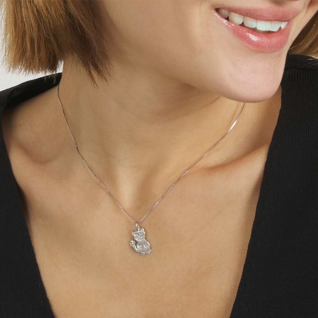 Pendente Love Beats Argento Rodiato - Ciondoli con Incisione Donna | Stroili