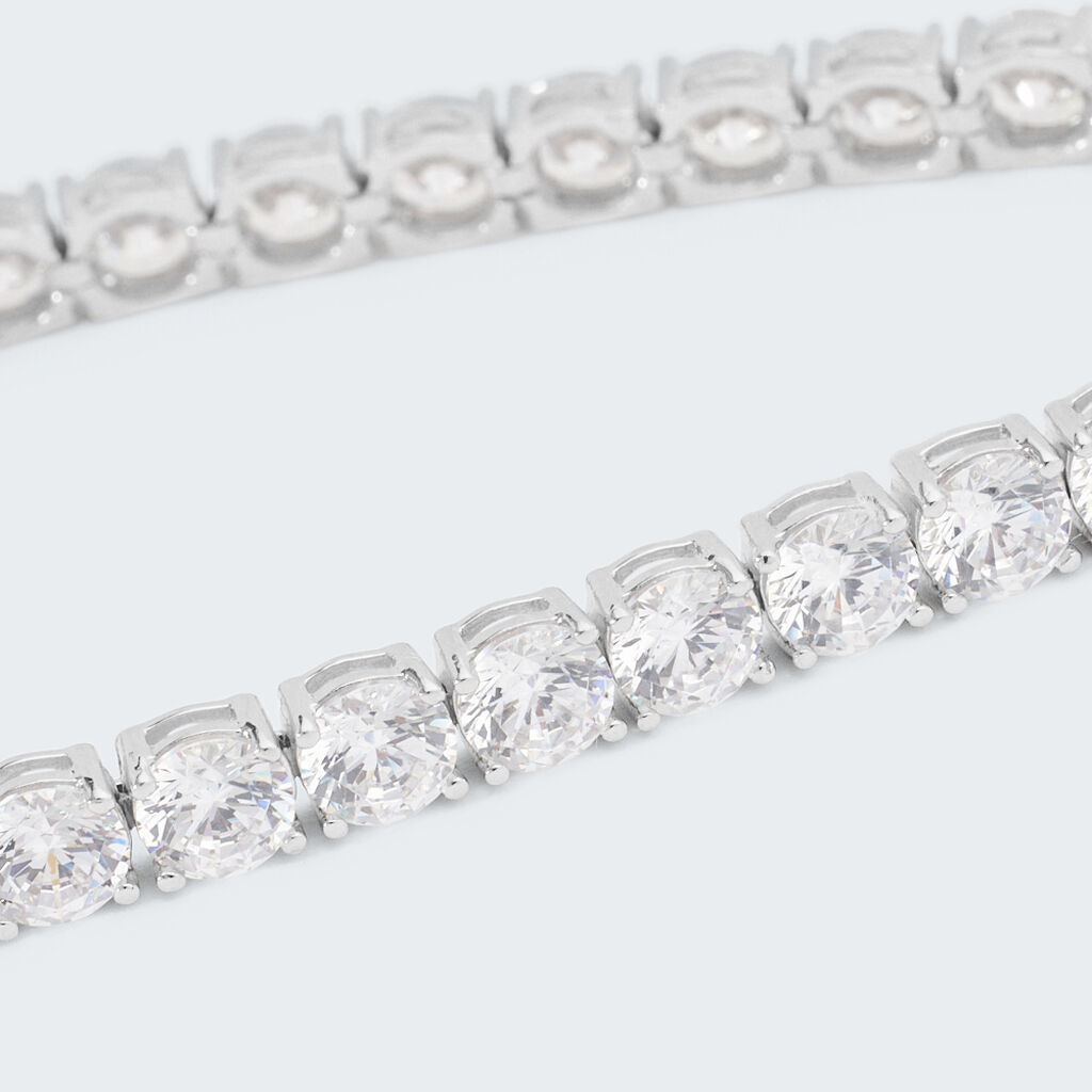 Bracciale Tennis Silver Elegance Argento Rodiato Cubic Zirconia - Bracciali Tennis Donna | Stroili