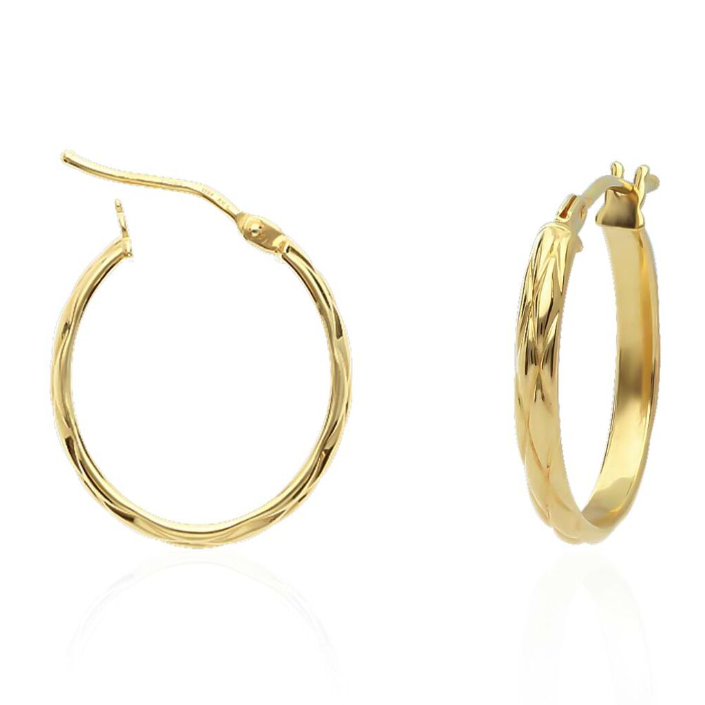 Orecchini A Cerchio Gold Essence Oro Giallo - Orecchini a Cerchio Donna | Stroili