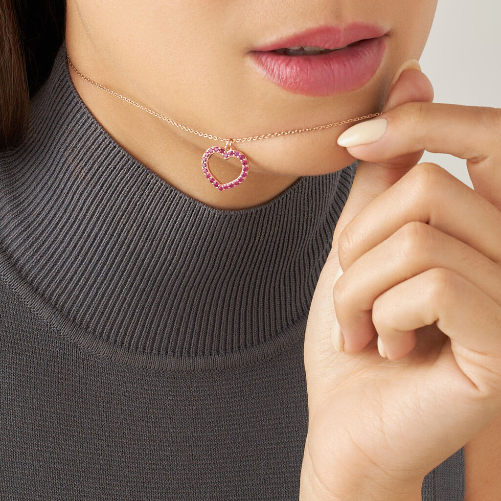 Collana Silver Rainbow Argento Rosa Cubic Zirconia - Collane Donna | Stroili