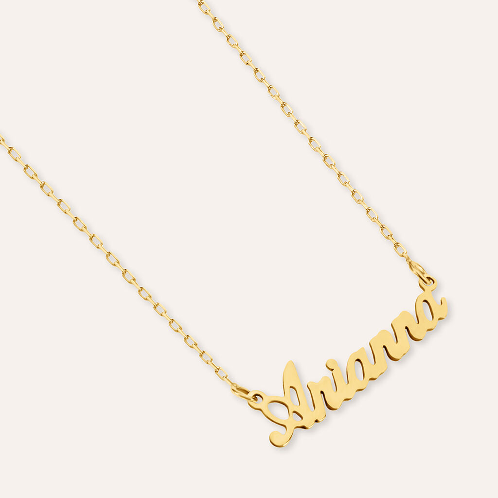 Collana Arianna Gold Names Oro Giallo