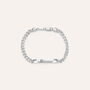 Bracciale Con Targhetta Gentleman Argento Rodiato