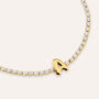 Bracciale Tennis Aura Acciaio Dorato Cubic Zirconia