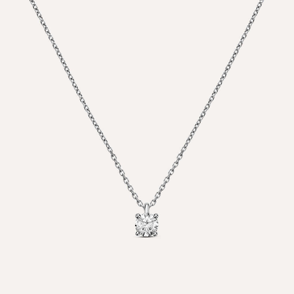 Collana Punto Luce Firmamenti Oro Bianco Diamante