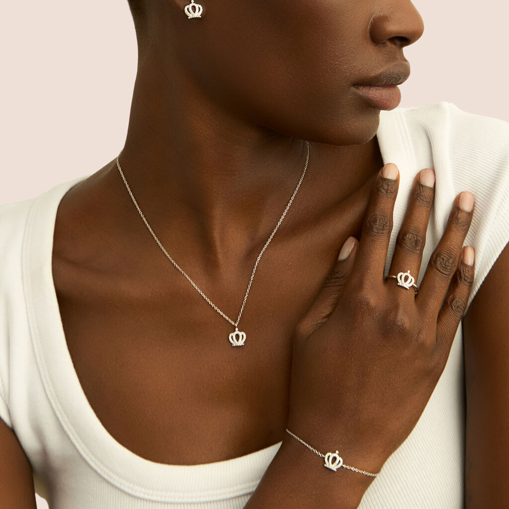 Collana Silver Moments Argento Rodiato Cubic Zirconia