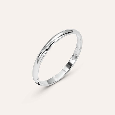 Anello Fedina Silver Collection Argento Rodiato - Anelli con Incisione Unisex | Stroili