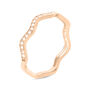 Anello Semi-eternity Silver Shine Argento Rosa Cubic Zirconia