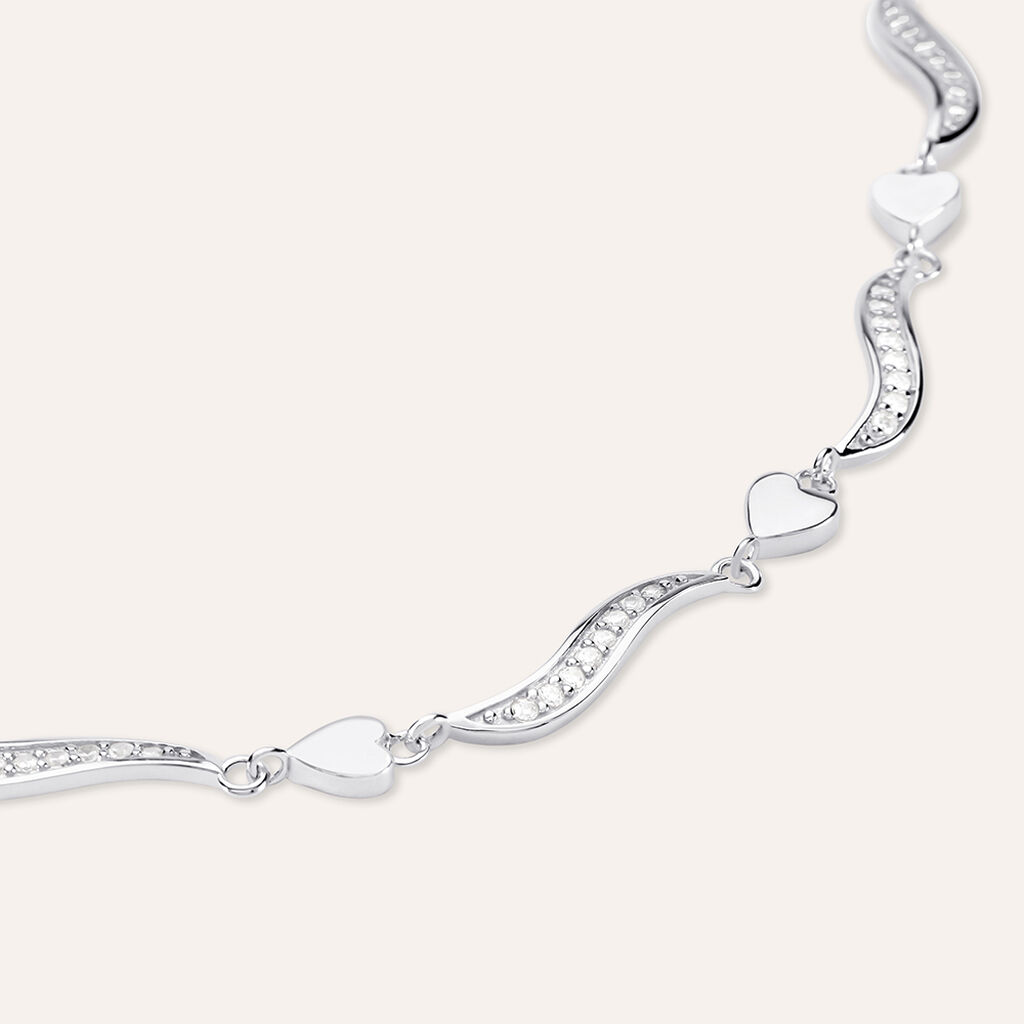 Bracciale Silver Shine Argento Rodiato Cubic Zirconia