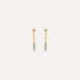 Orecchini Pendenti Crystal Gold Oro Giallo Cristallo