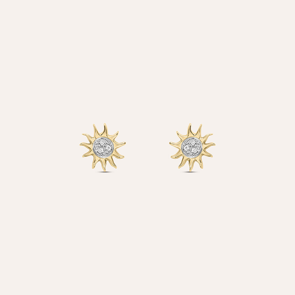 Orecchini Lobo Golden Dream Placcato Oro Giallo Cubic Zirconia - Orecchini a Lobo Donna | Stroili