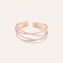 Bangle Romantic Shine Metallo Rosa Cristallo