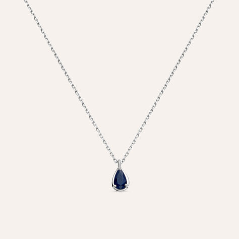 Collana Punto Luce Charlotte Oro Bianco Zaffiro - Collane Punto Luce Donna | Stroili