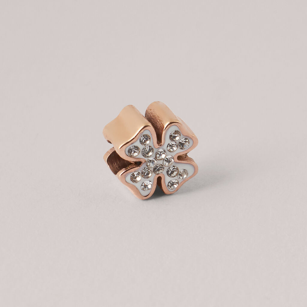 Charm Essential Code Acciaio Rosa Cristallo - Gioielli Donna | Stroili
