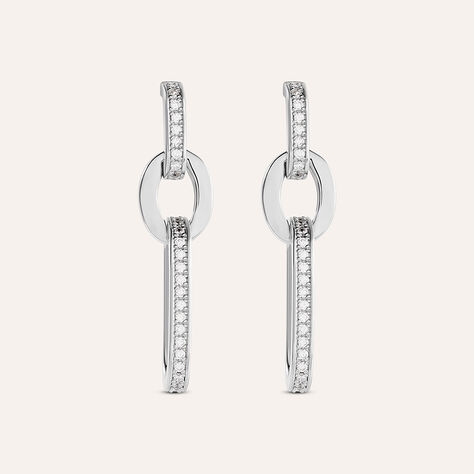 Orecchini Pendenti Silver Shine Argento Rodiato Cubic Zirconia - Orecchini Pendenti Donna | Stroili