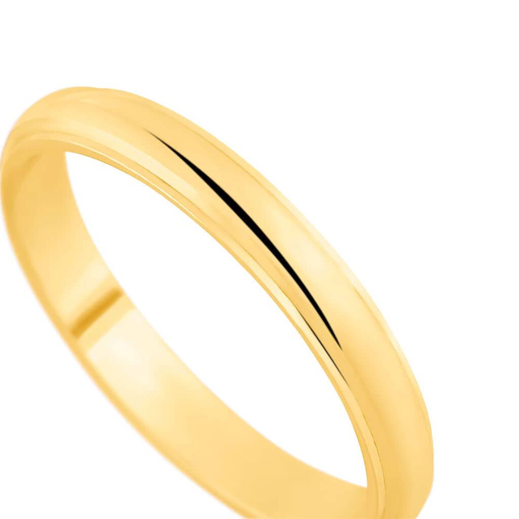 Fede Classica 3.5 mm Oro Giallo - Anelli con Incisione Unisex | Stroili