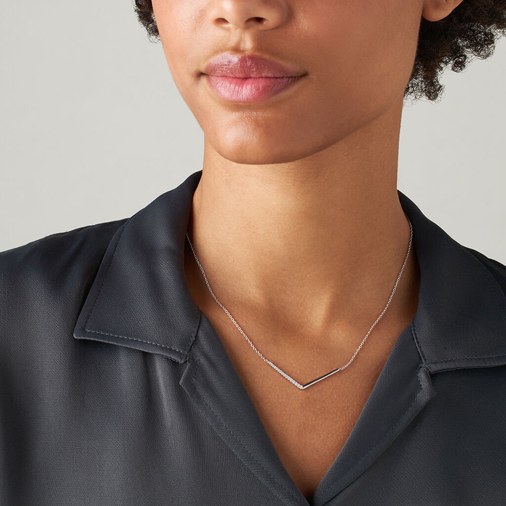 Collana Silver Elegance Argento Rodiato Cubic Zirconia - Collane Donna | Stroili