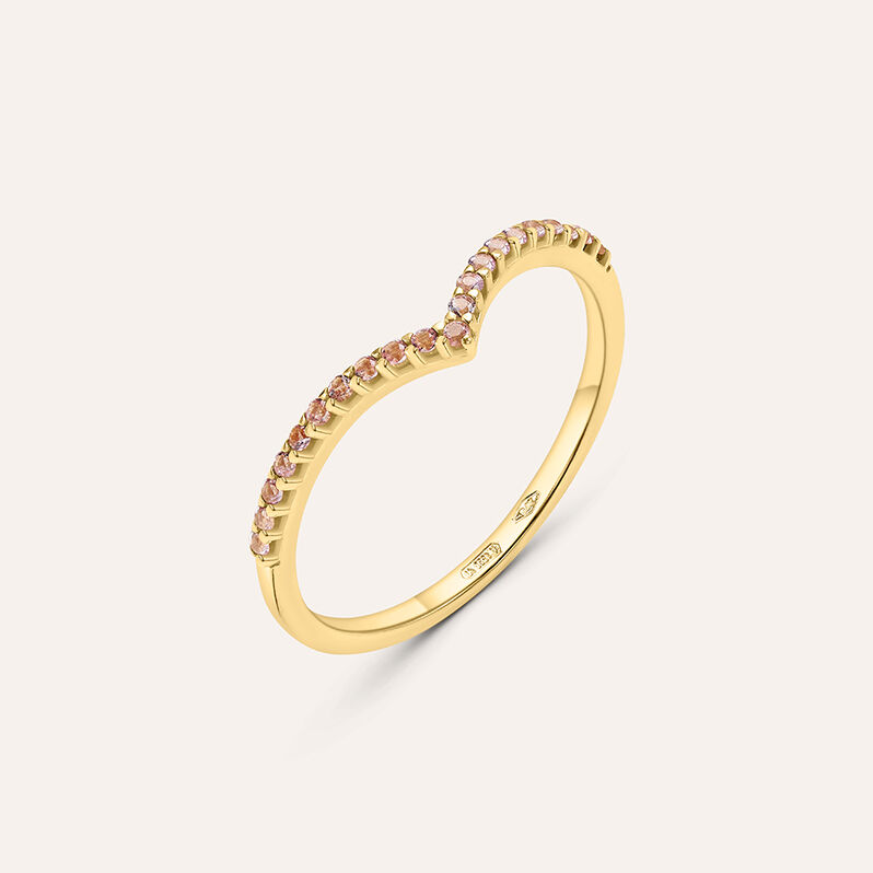 Anello Fantasia Claire Oro Giallo Cubic Zirconia - Anelli con Pietre Donna | Stroili