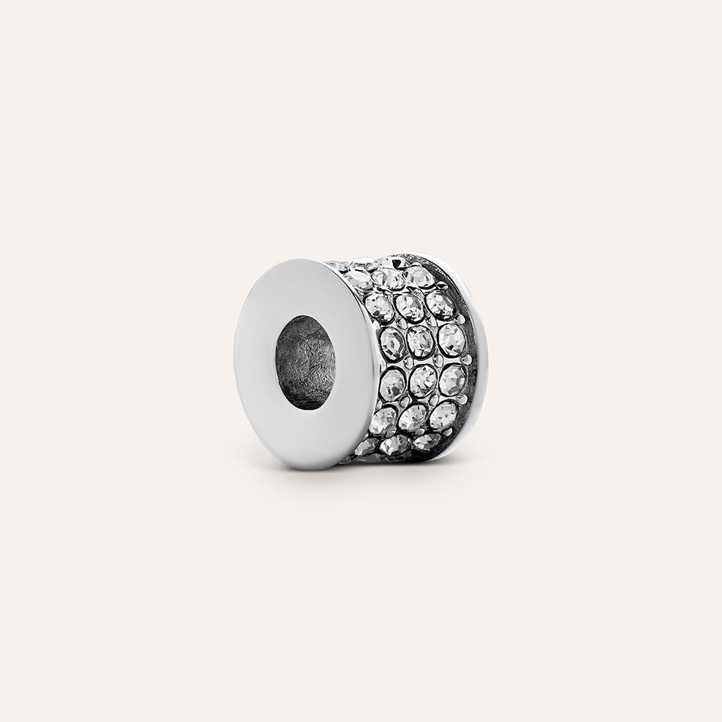 Bead Essential Code Acciaio Cristallo - Beads Uomo | Stroili