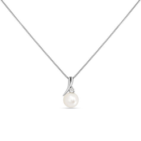 Collana Gabrielle Precious Oro Bianco Perla D'Acqua Dolce Diamante - Collane Donna | Stroili