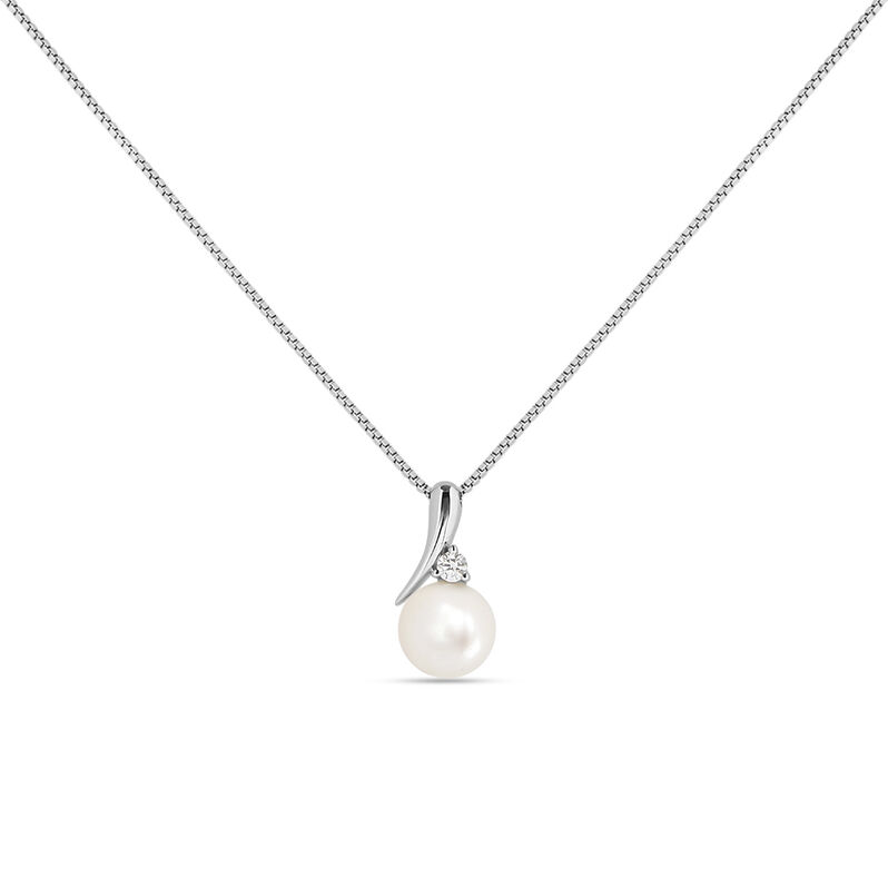 Collana Gabrielle Precious Oro Bianco Perla D'Acqua Dolce Diamante - Collane Donna | Stroili