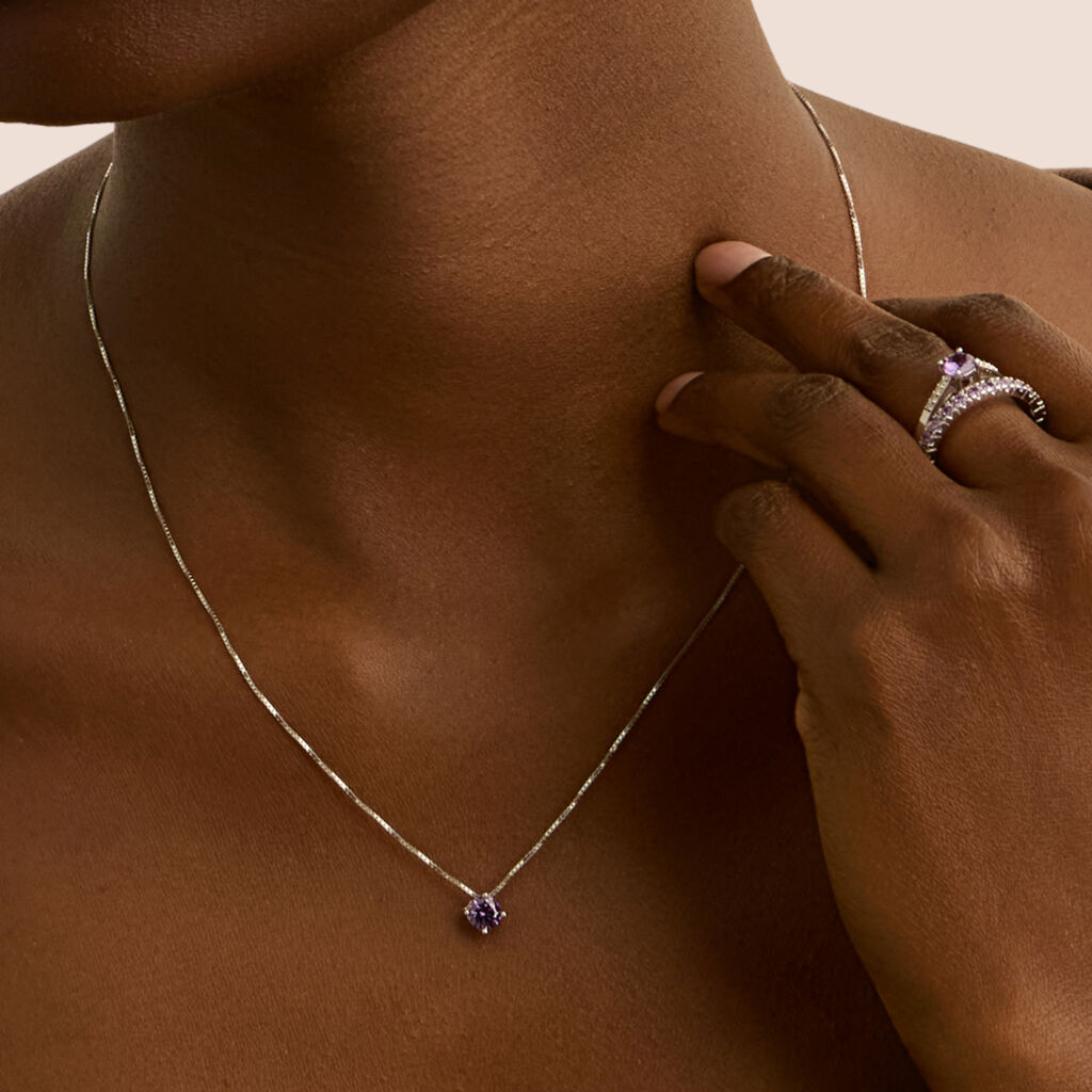 Collana Punto Luce Silver Rainbow Argento Rodiato Cubic Zirconia - Collane Punto Luce Donna | Stroili
