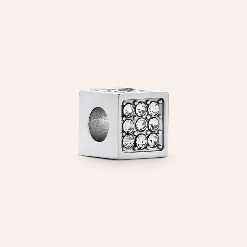 Bead Essential Code Acciaio Cristallo - Beads Uomo | Stroili
