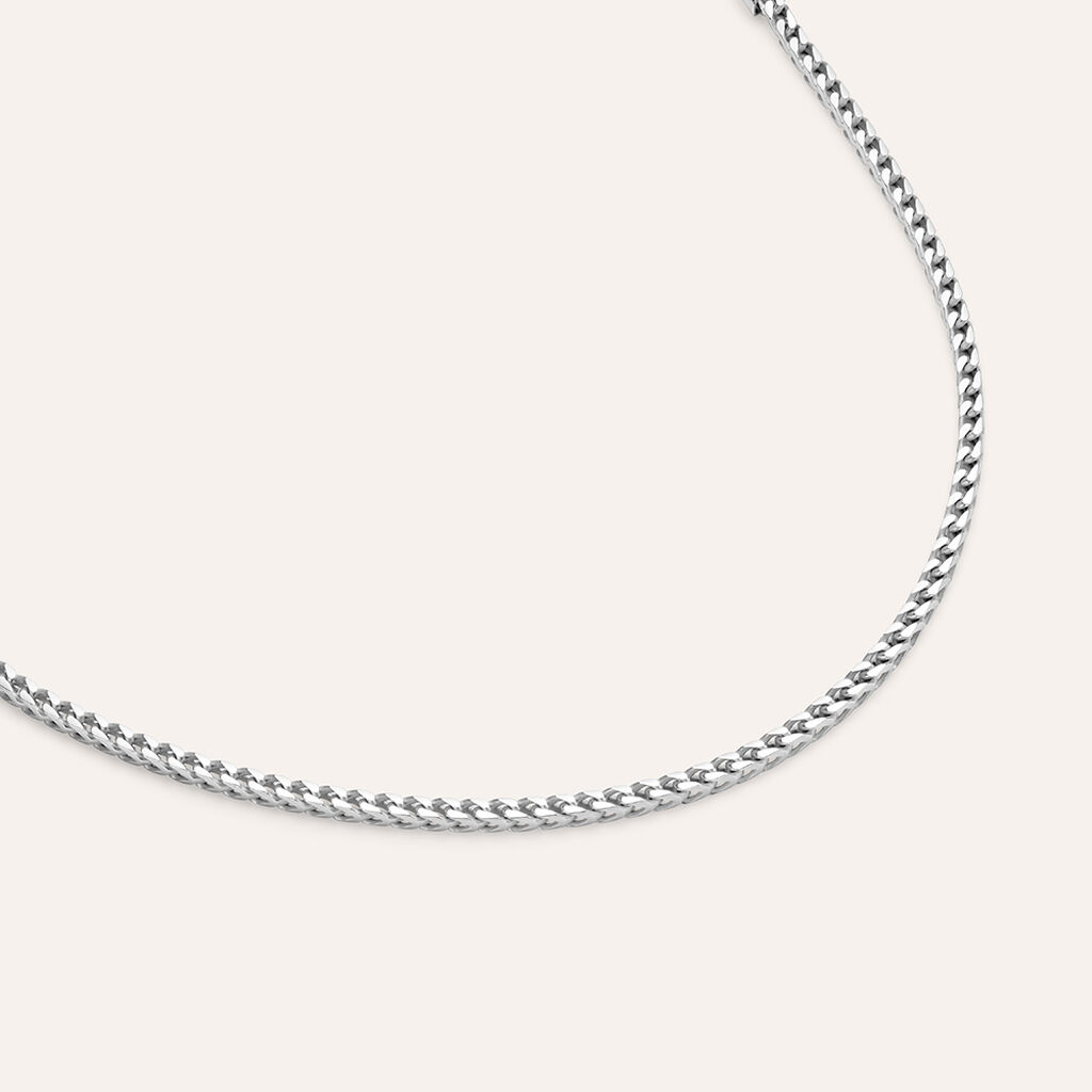 Bracciale Catena Gentleman Argento Rodiato