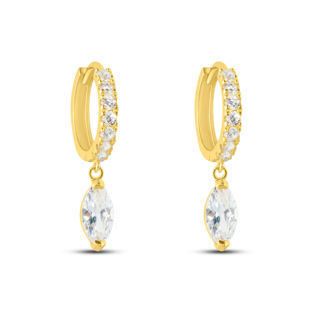 Orecchini A Cerchio Toujours Oro Giallo Cubic Zirconia - Orecchini a Cerchio Donna | Stroili