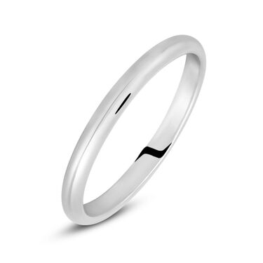 Fede Francesina 2.5 mm Oro Bianco