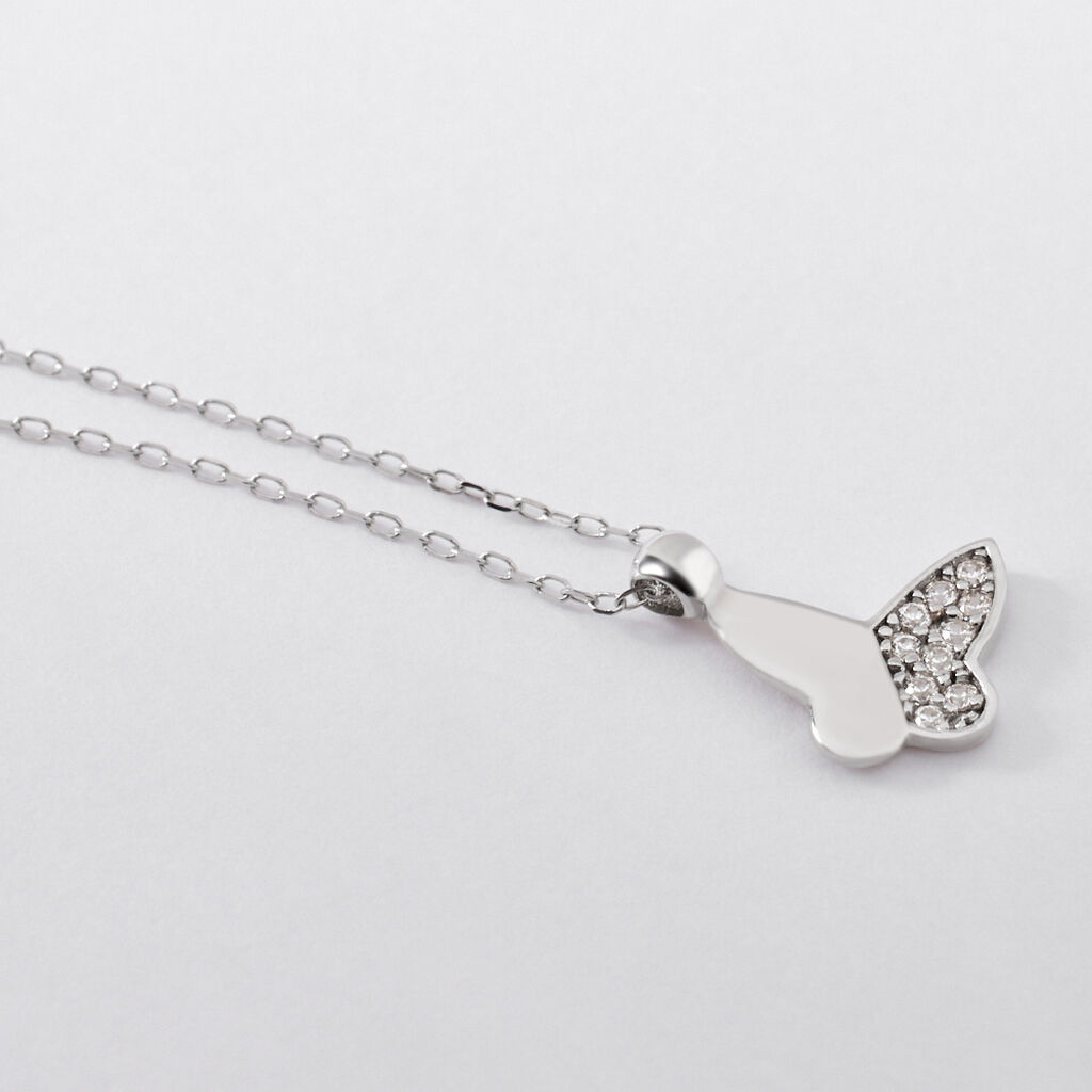 Collana Claire Oro Bianco Cubic Zirconia - Collane Donna | Stroili