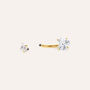 Piercing Ombelico Punto Luce Radiance Titanio ASTM F136 Giallo Cubic Zirconia