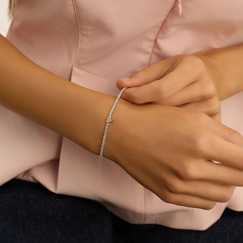 Bracciale Tennis Romantic Shine Metallo Cristallo - Bracciali Tennis Donna | Stroili
