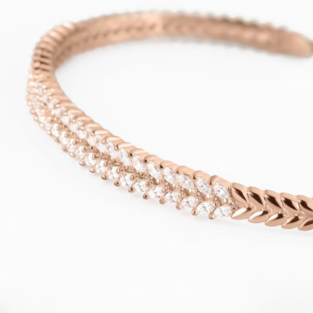 Bangle Romantic Shine Bijoux Rosa e Cristalli - Bracciali Donna | Stroili