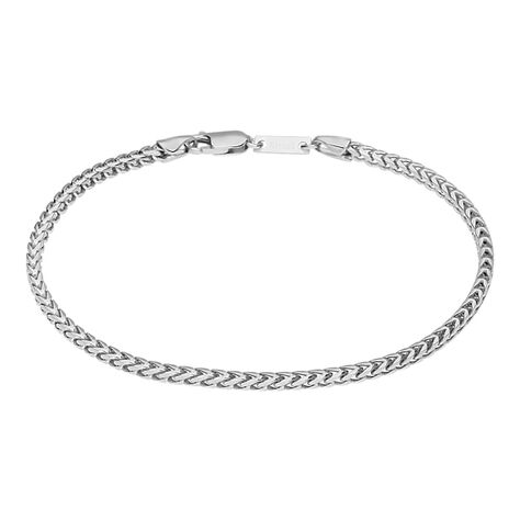 Bracciale Catena Gentleman Argento Rodiato - Bracciali Uomo | Stroili