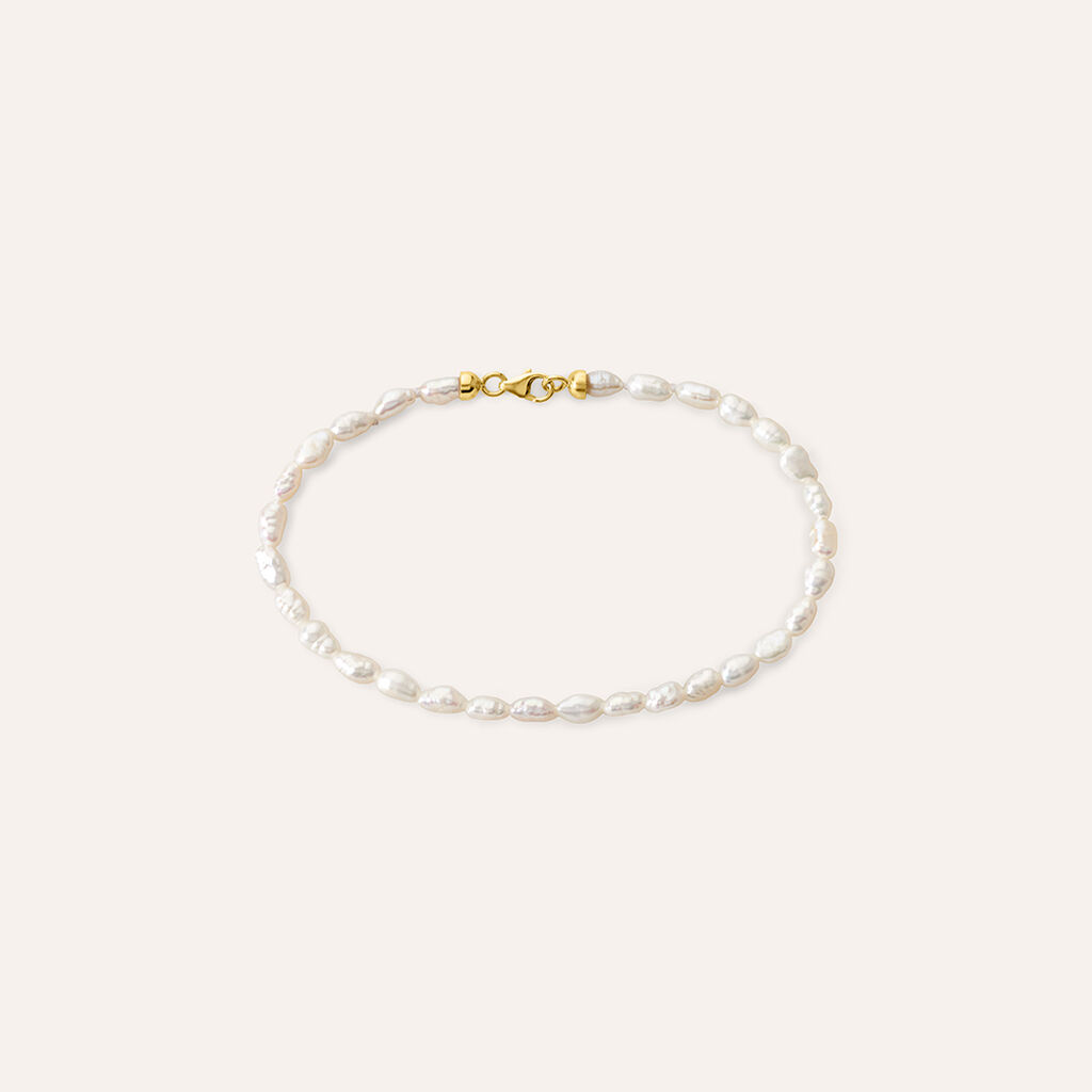 Bracciale Gabrielle Oro Giallo Perla D'Acqua Dolce