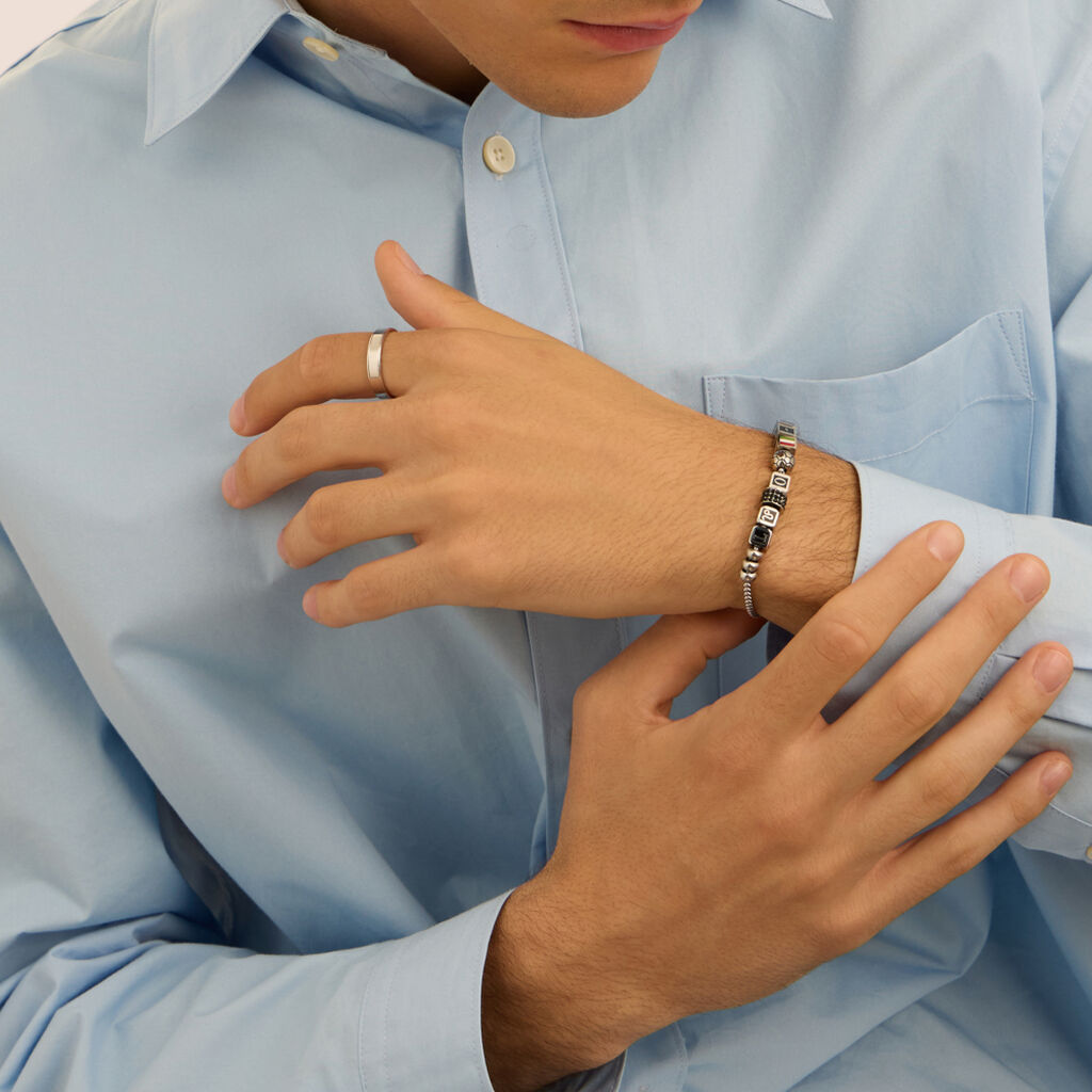 Bead Essential Code Acciaio Cristallo