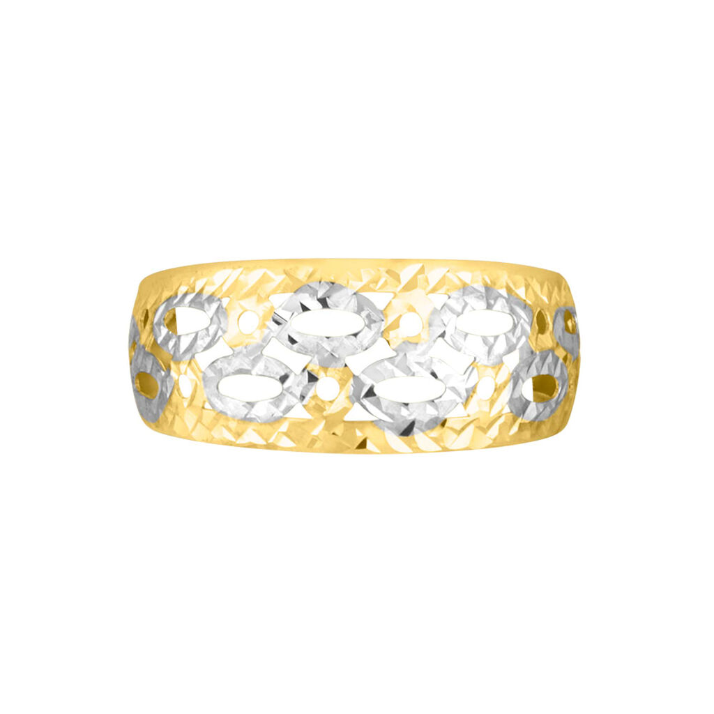 Anello Fascia Isabelle Oro Bicolore - Anelli a Fascia Larga Donna | Stroili