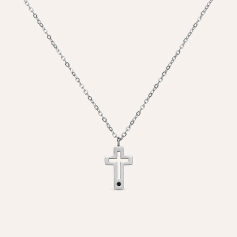 Collana Man Code Acciaio Cristallo - Collane Uomo | Stroili