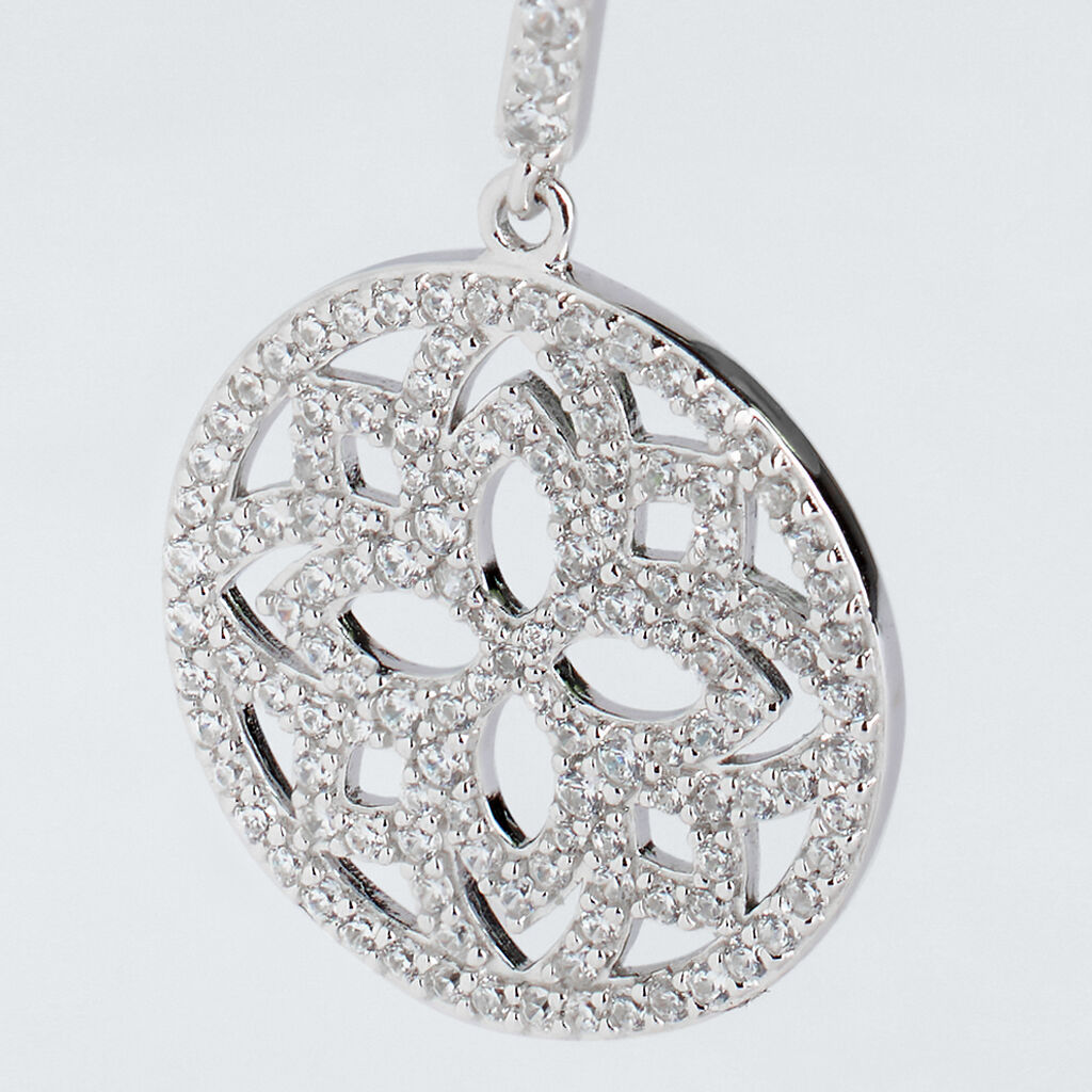 Orecchini Pendenti Silver Shine Argento Rodiato Cubic Zirconia