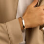 Bracciale Con Targhetta Gentleman Argento Rodiato