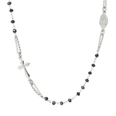 Collana Rosario Silver Soul Argento Rodiato Cristallo - Collane Rosario Donna | Stroili