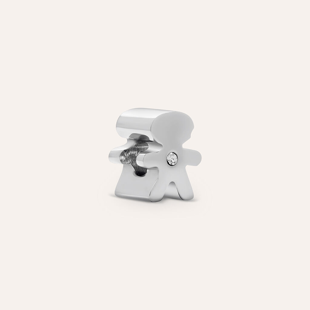 Bead Essential Code Acciaio Cristallo - Beads Donna | Stroili