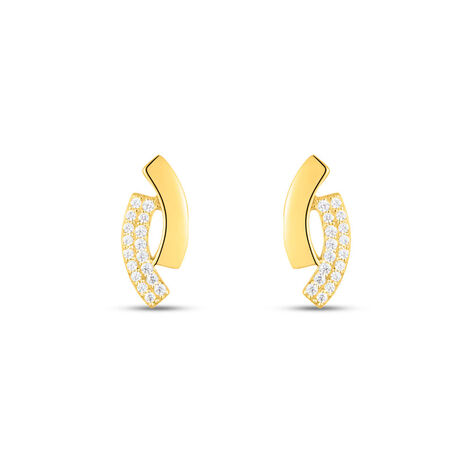 Orecchini A Cerchio Claire Oro Giallo Cubic Zirconia - Orecchini a Cerchio Donna | Stroili