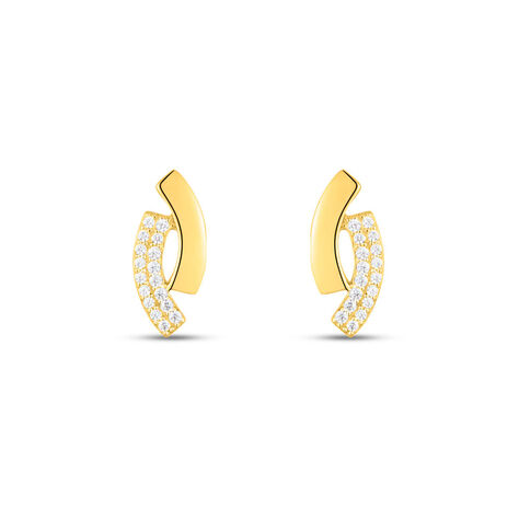 Orecchini A Cerchio Claire Oro Giallo Cubic Zirconia - Orecchini a Cerchio Donna | Stroili