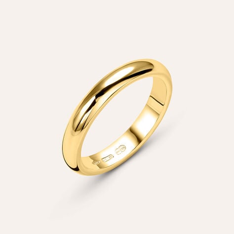 Fede Classica 3.5 mm Oro Giallo - Anelli con Incisione Unisex | Stroili