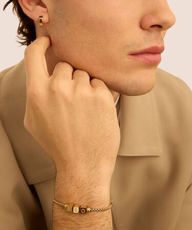 Bead Essential Code Acciaio Dorato