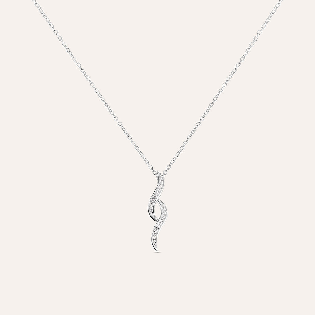 Collana Silver Shine Argento Rodiato Cubic Zirconia