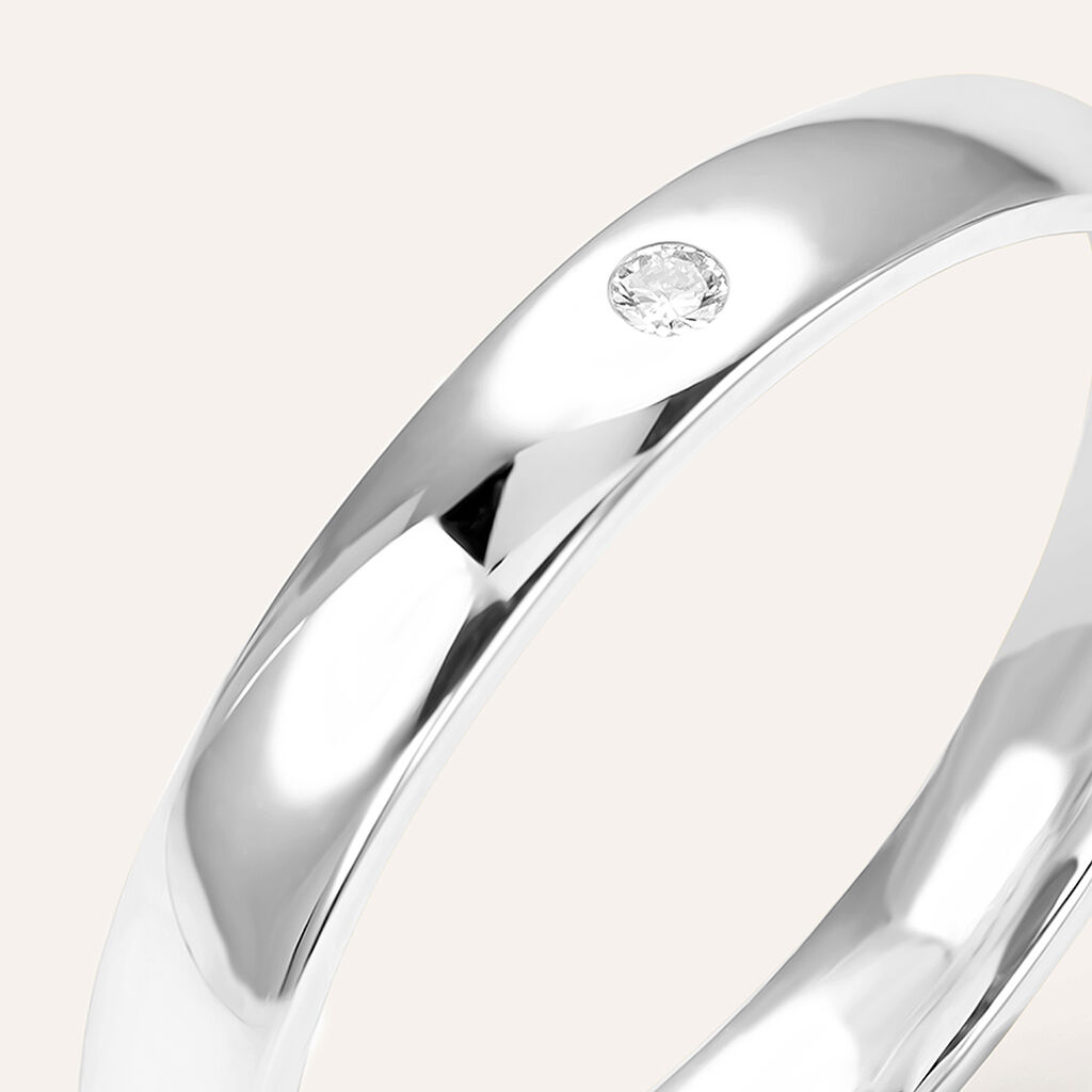 Fede Comoda 3.1 mm Oro Bianco Diamante